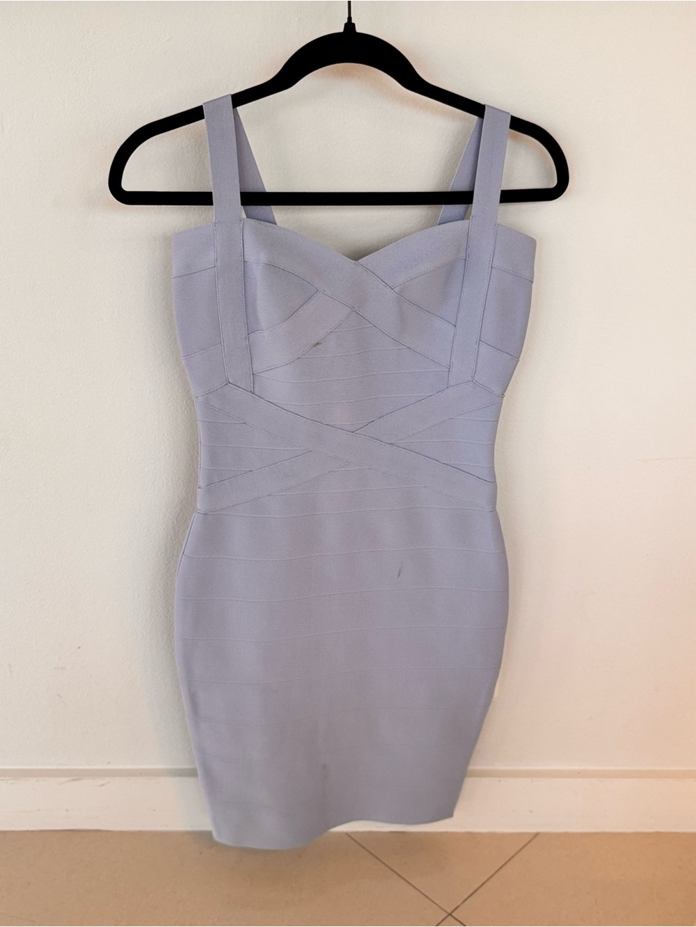 Sleeveless Bandage Bodycon Dress in Light Lavender